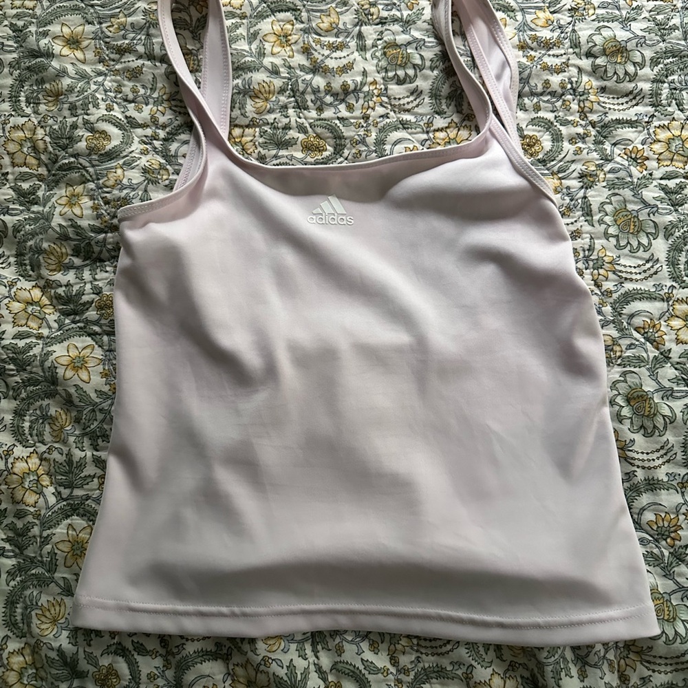 Adidas Women's Light Pink Tank Top - Picture 4 of 4